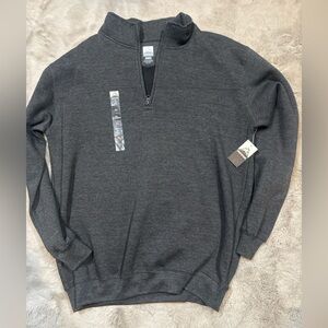 Men's Gray Half-Zip Sweater 0048